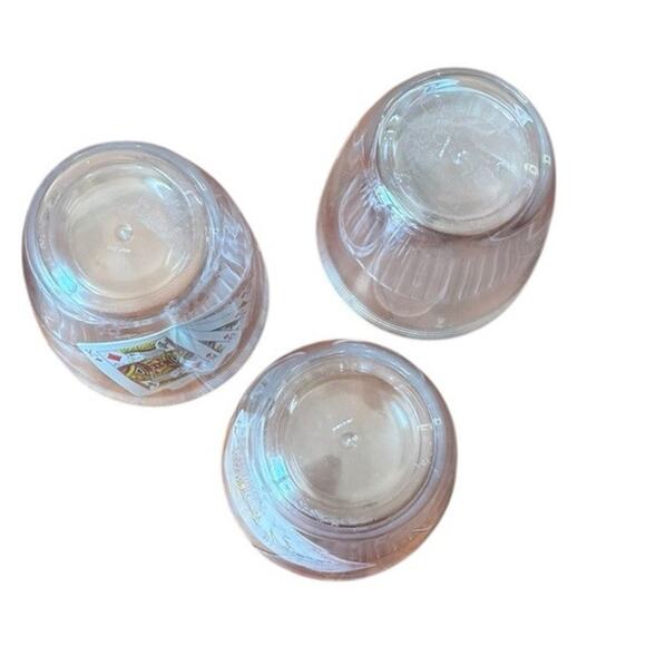 Vintage Playing Cards Tumbler Cups (3) Mid Century Poker Casino Plastic Barware - Picture 5 of 7